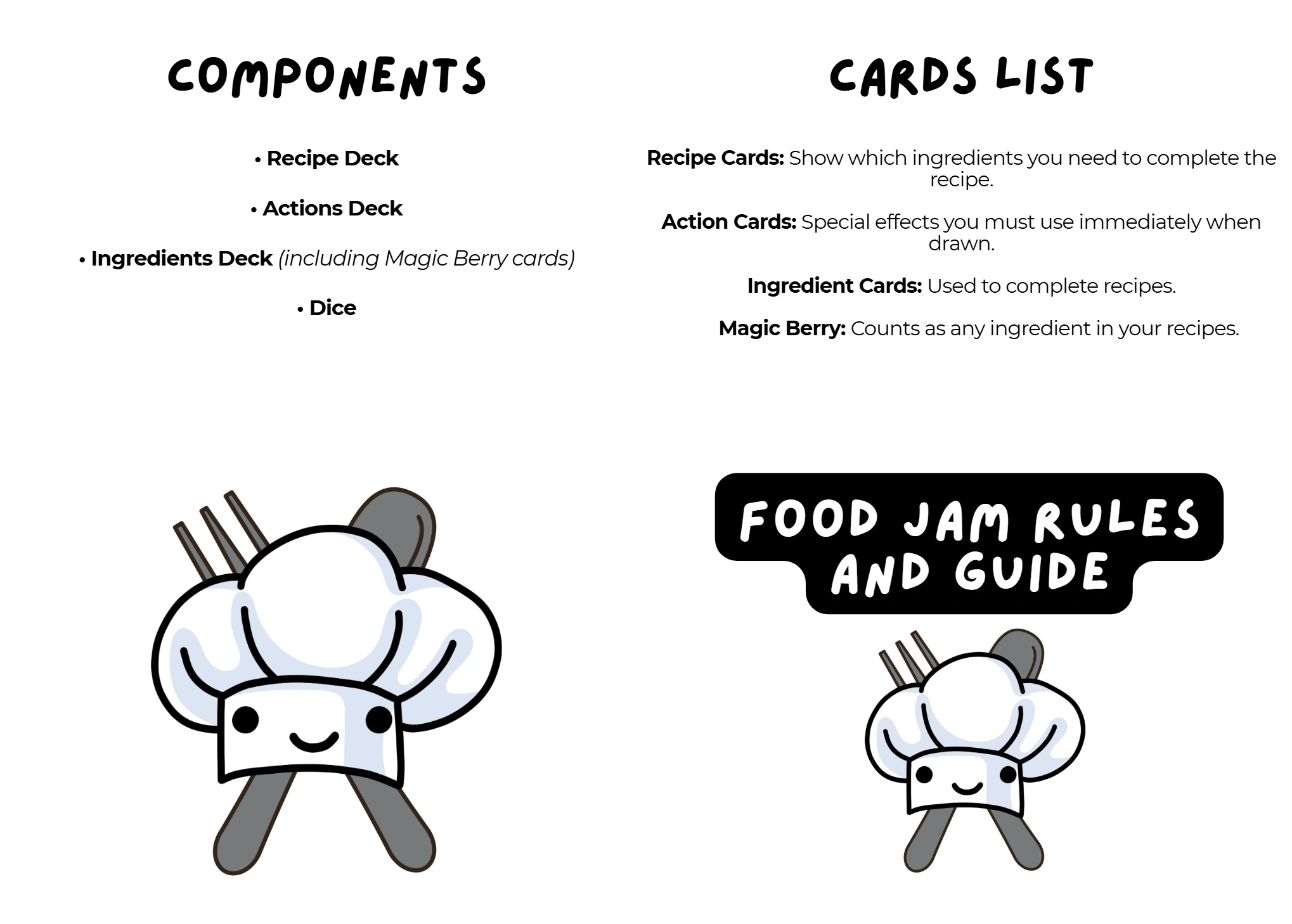 Food Jam Rules 1